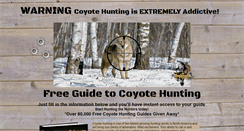 Desktop Screenshot of freecoyotehuntingguide.com